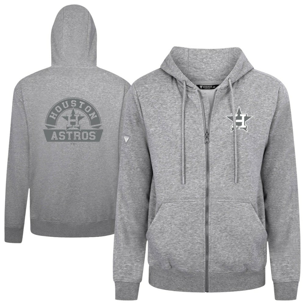 Houston Astros Levelwear Podium Chenille Logo Full-Zip Hoodie discount