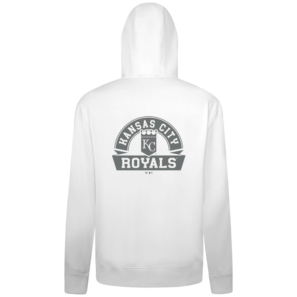 Kansas City Royals Levelwear Podium Chenille Logo Full-Zip Hoodie Lifestyle