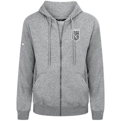 Kansas City Royals Levelwear Podium Chenille Logo Full-Zip Hoodie Lifestyle