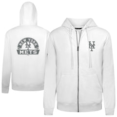 New York Mets Levelwear Podium Banner Arch Full-Zip Hoodie Lifestyle