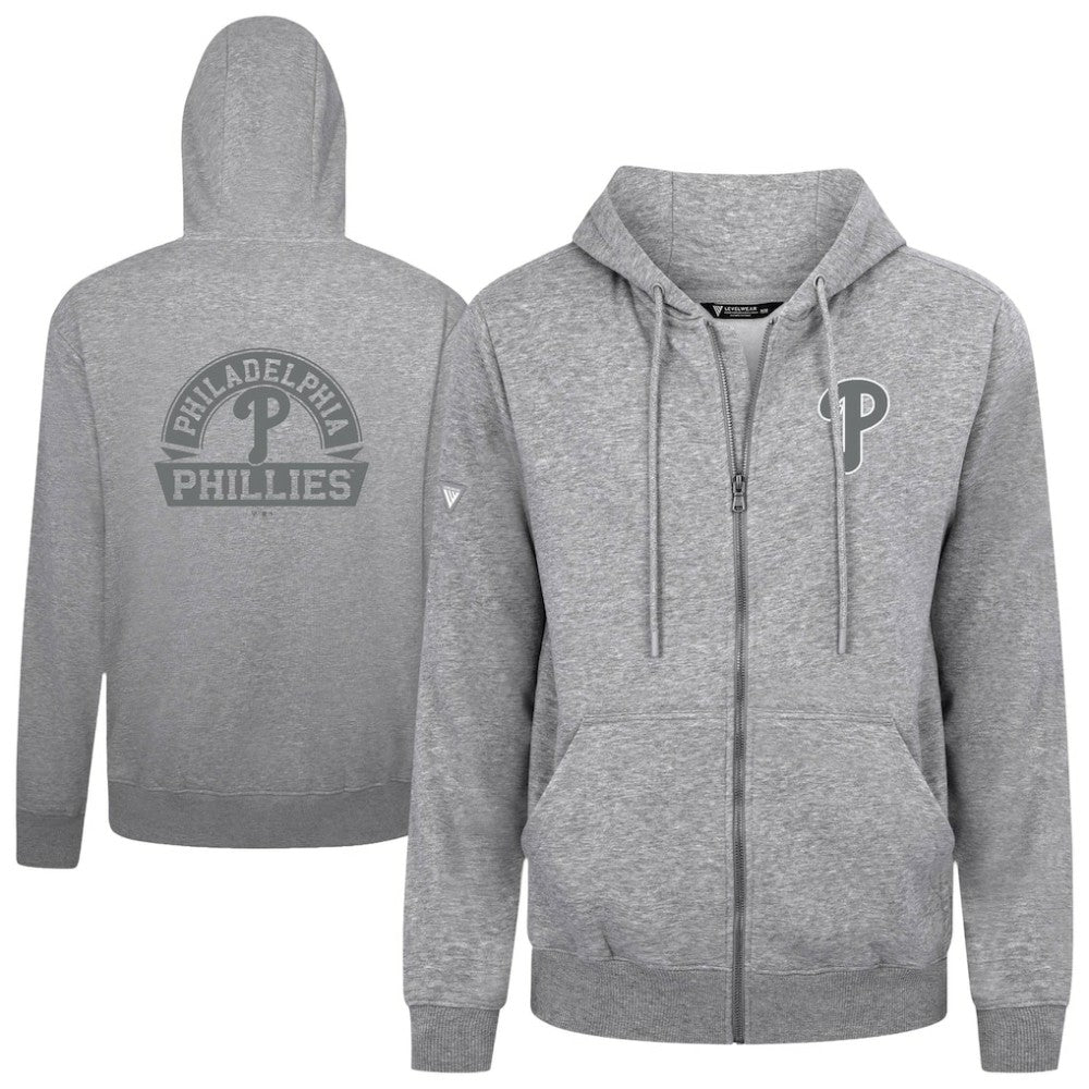 Philadelphia Phillies Levelwear Podium Banner Arch Full-Zip Hoodie for sale