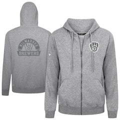 Milwaukee Brewers Levelwear Podium Banner Arch Full-Zip Hoodie Online