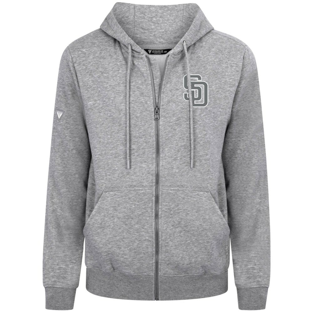 San Diego Padres Levelwear Podium Banner Arch Full-Zip Hoodie Clearance