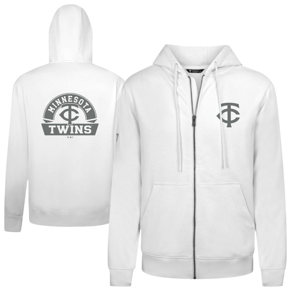 Minnesota Twins Levelwear Podium Banner Arch Full-Zip Hoodie Lifestyle