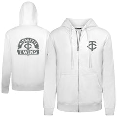 Minnesota Twins Levelwear Podium Banner Arch Full-Zip Hoodie Lifestyle