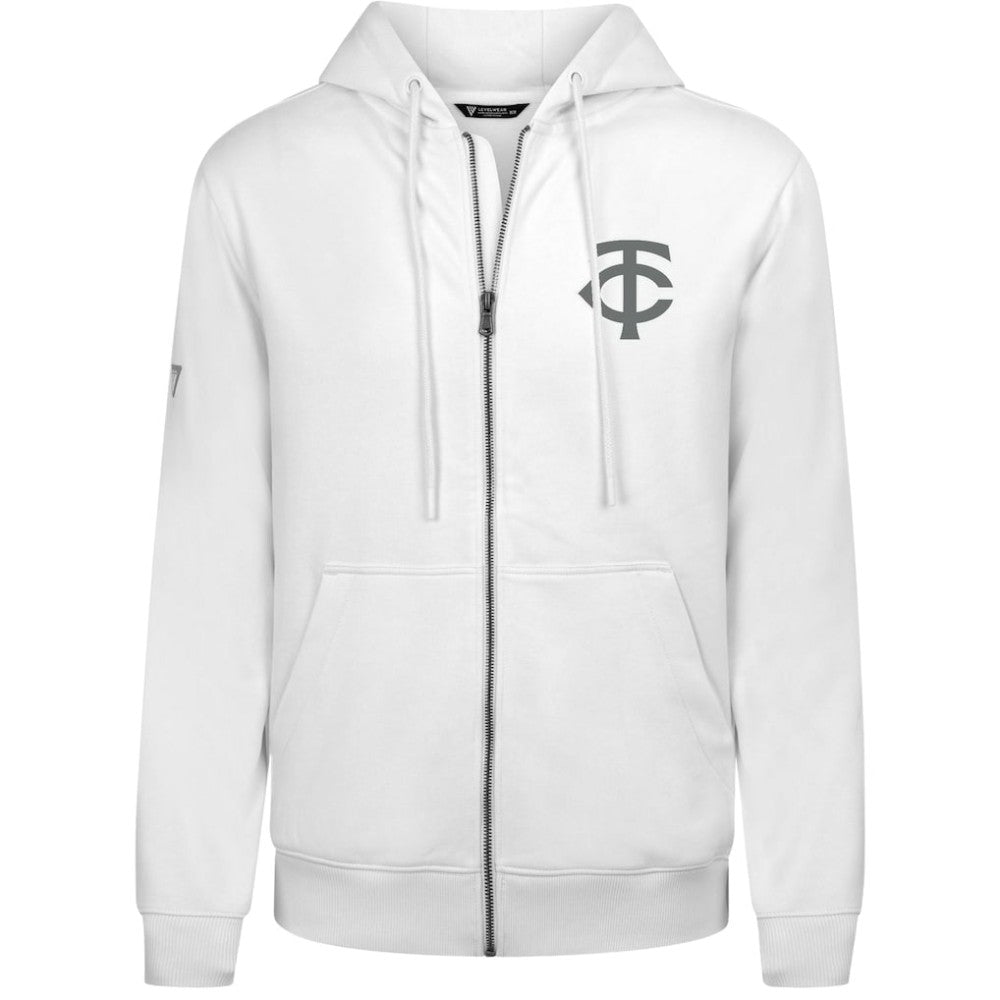 Minnesota Twins Levelwear Podium Banner Arch Full-Zip Hoodie Lifestyle