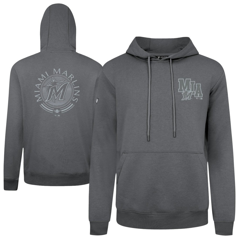 Miami Marlins Levelwear Podium Grain Hoodie On Sale