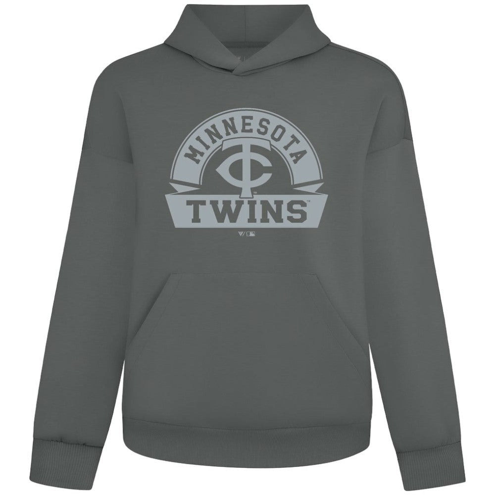 Minnesota Twins Levelwear Luxe Signature Banner Arch Tri-Blend Hoodie On Sale
