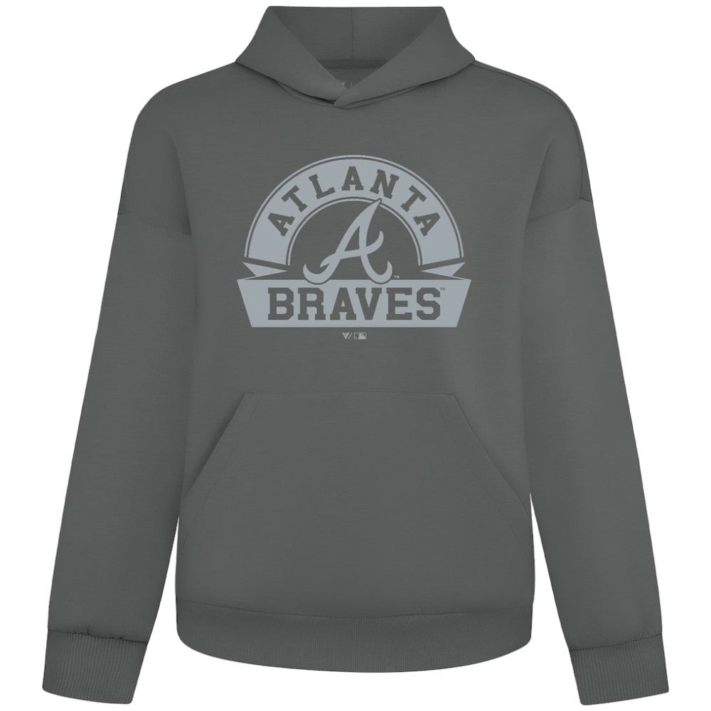 Atlanta Braves Levelwear Luxe Signature Banner Arch Tri-Blend Hoodie Sale