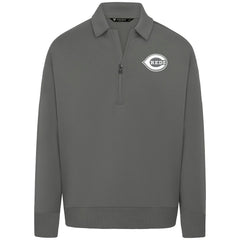 Cincinnati Reds Levelwear Luxe Signature Quarter-Zip Chenille Logo Tri-Blend Sweatshirt discount