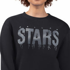 Dallas Stars - G-III 4Her by Carl Banks Women's Metallic Drop Printed Fleece Sweatshirt Black