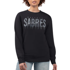 Buffalo Sabres - G-III 4Her by Carl Banks Women's Metallic Drop Printed Fleece Sweatshirt Black