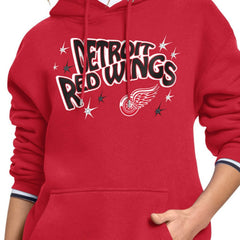 Detroit Red Wings - Starter Women's Fireworks Fleece Hoodie Red