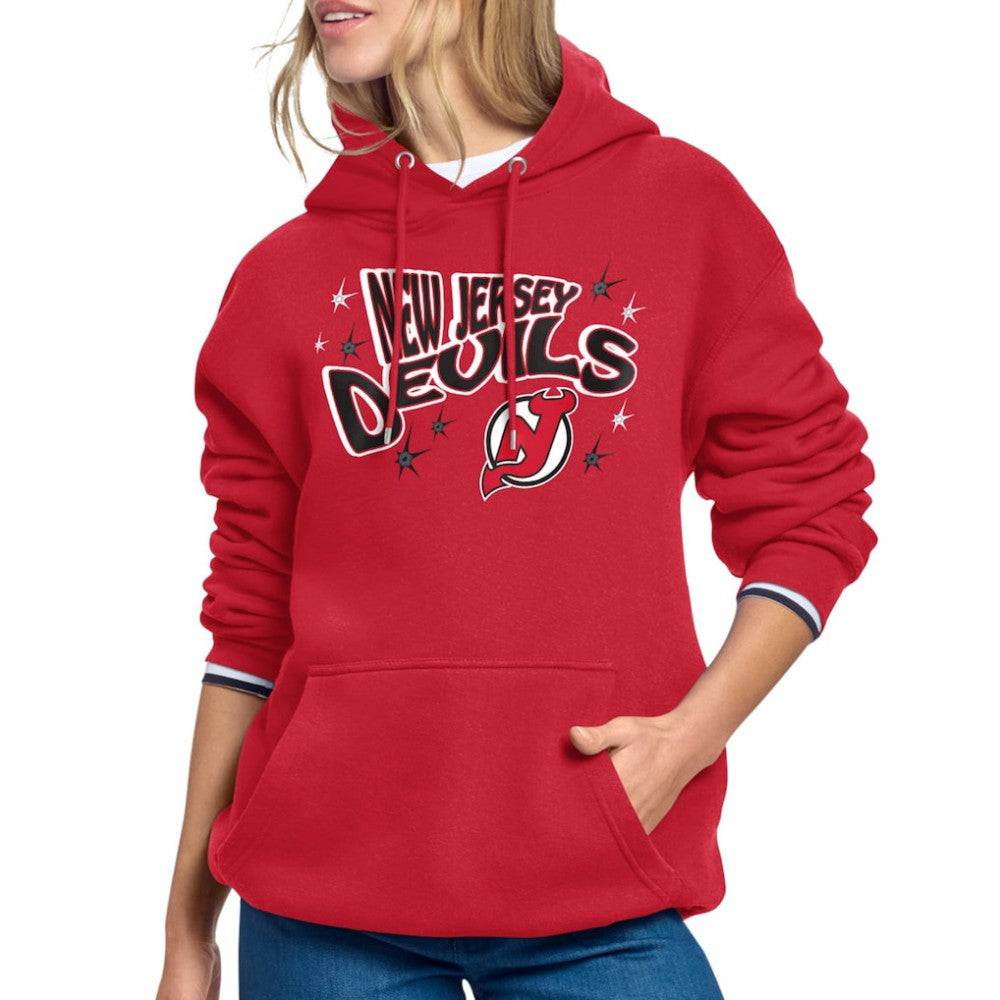 New Jersey Devils - Starter Women's Fireworks Fleece Hoodie Red