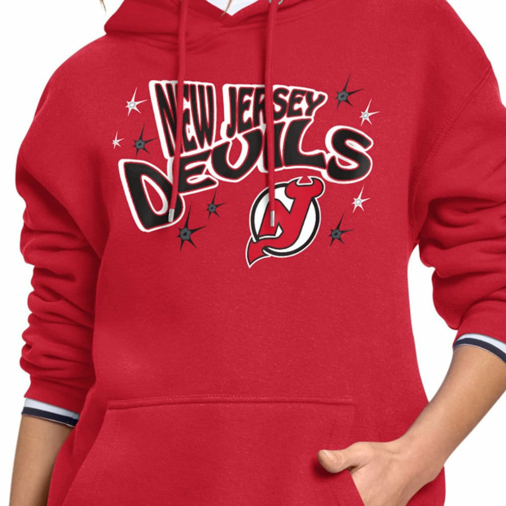 New Jersey Devils - Starter Women's Fireworks Fleece Hoodie Red