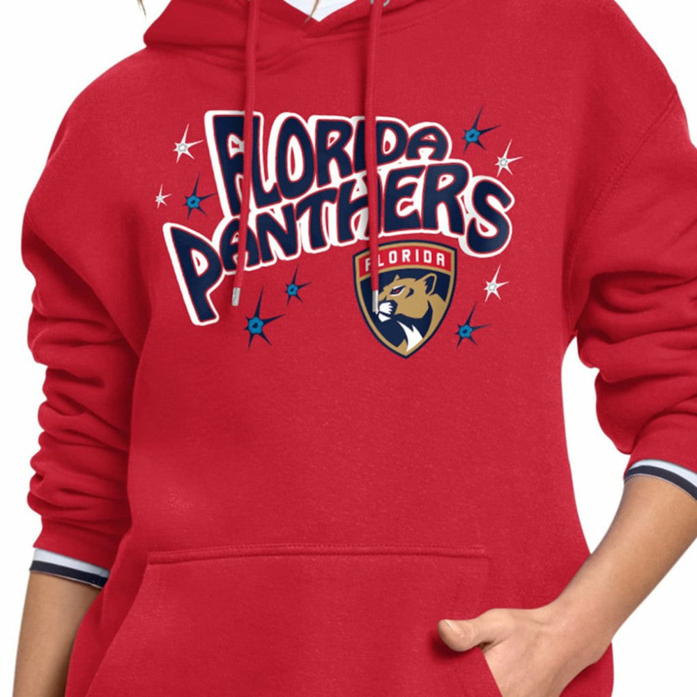 Florida Panthers - Starter Women's Fireworks Fleece Hoodie Red