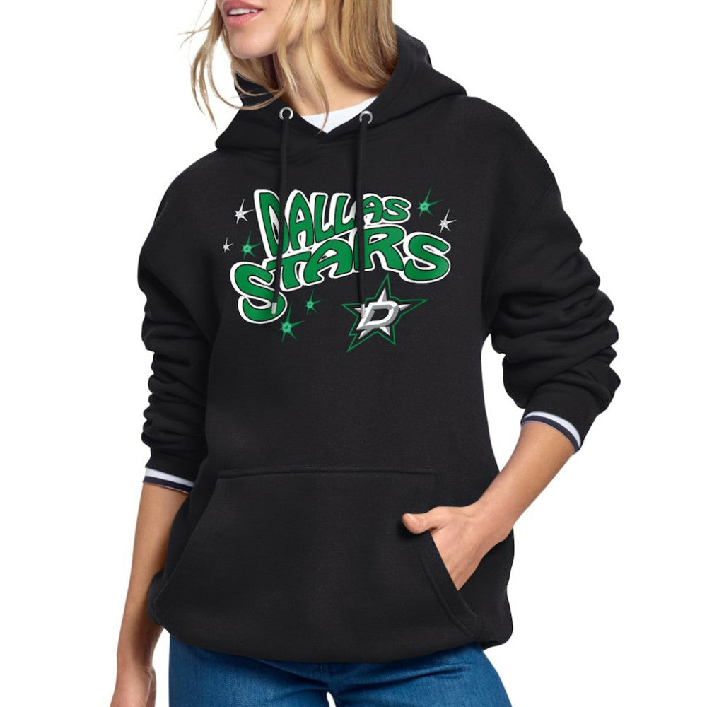 Dallas Stars - Starter Women's Fireworks Fleece Hoodie Black