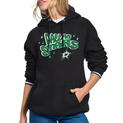 Dallas Stars - Starter Women's Fireworks Fleece Hoodie Black