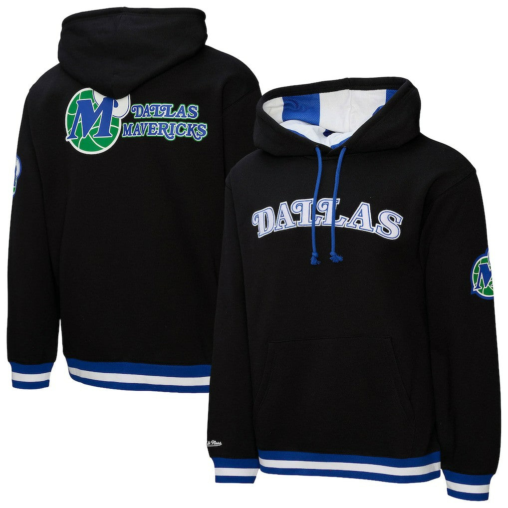 Mitchell & Ness - Dallas Mavericks Hardwood Classics Nights Playmaker Fleece Hoodie - Black