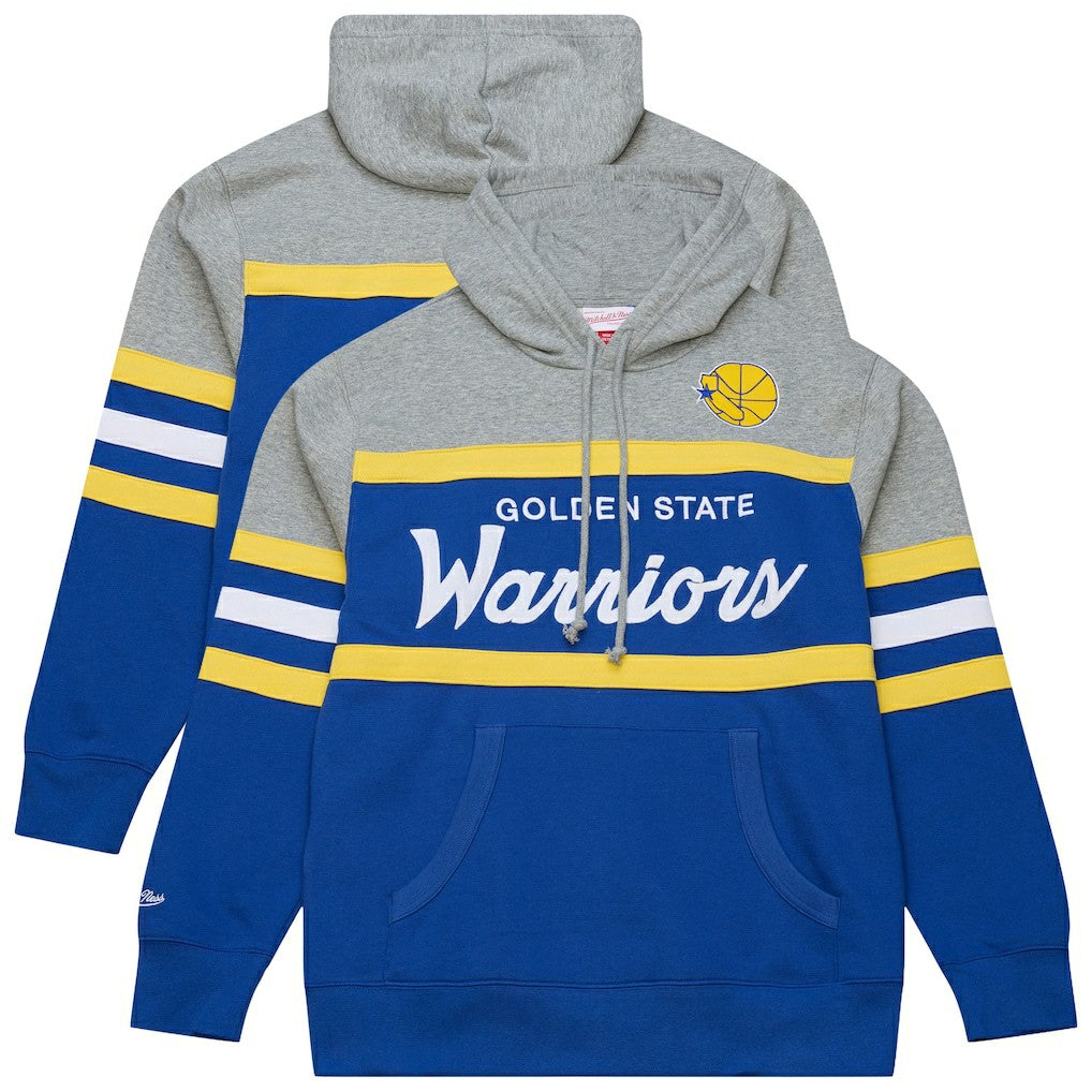 Mitchell & Ness - Golden State Warriors Head Coach Hoodie - Royal/Gray