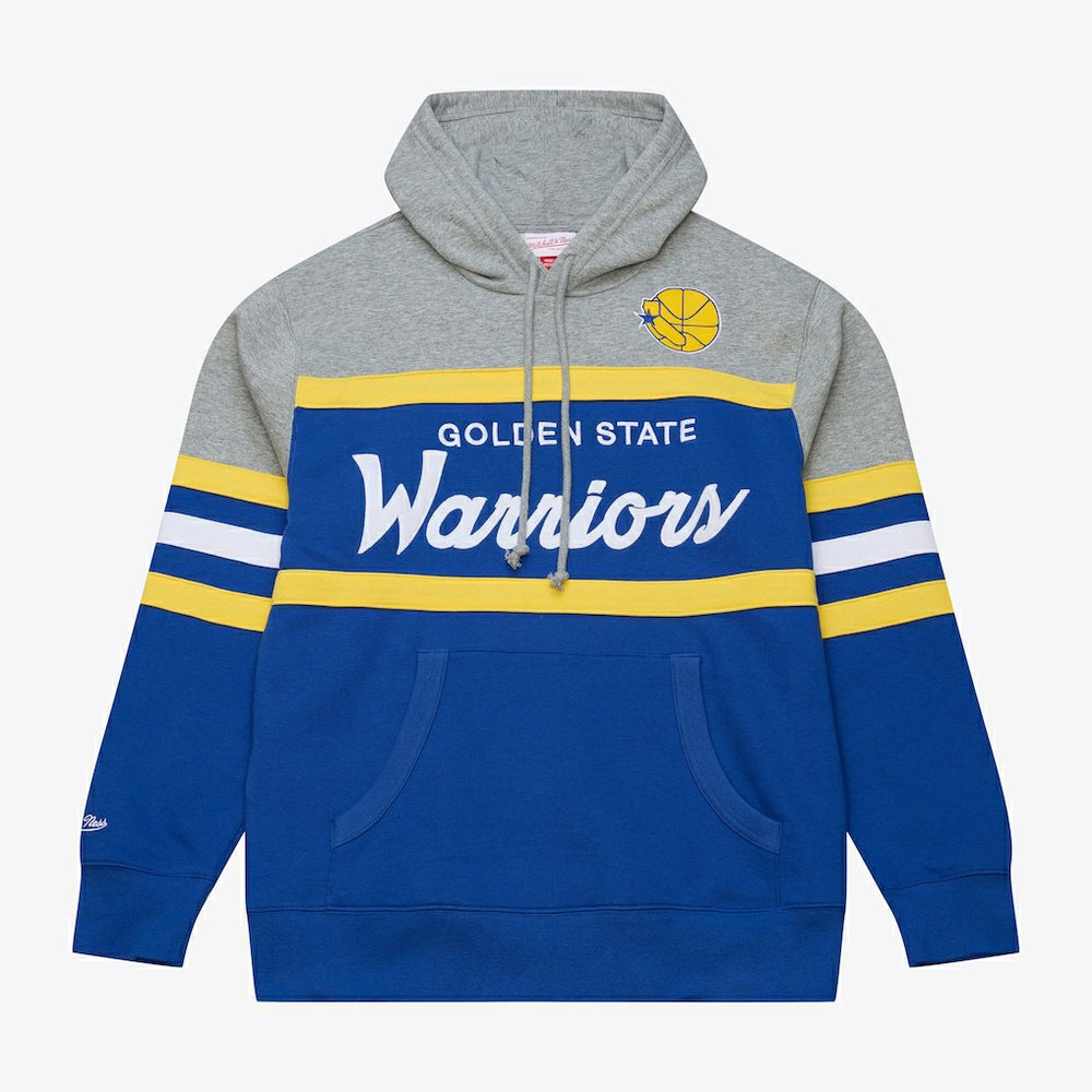 Mitchell & Ness - Golden State Warriors Head Coach Hoodie - Royal/Gray