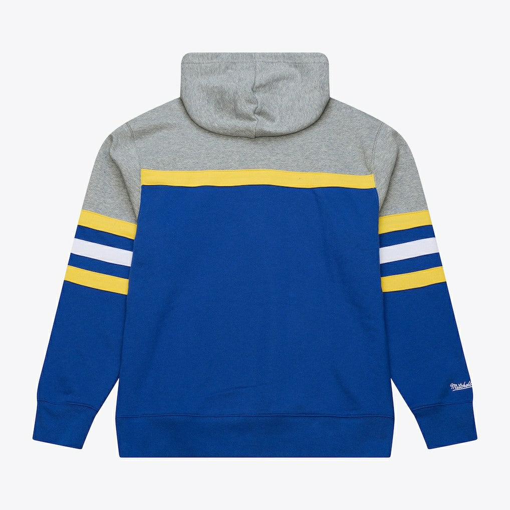Mitchell & Ness - Golden State Warriors Head Coach Hoodie - Royal/Gray