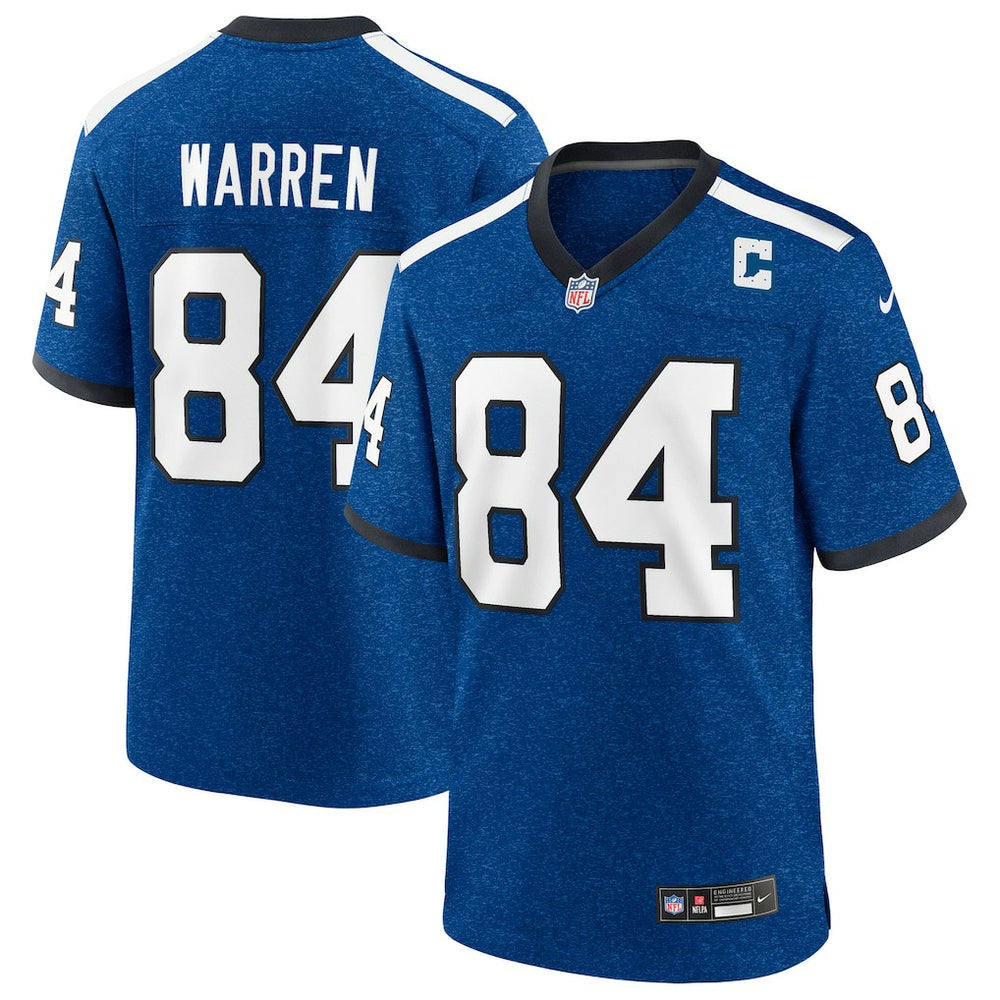 Tyler Warren Indianapolis Colts Alternate 2 Indiana Nights Game Jersey Heather Royal - Nike