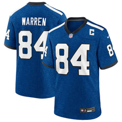 Tyler Warren Indianapolis Colts Alternate 2 Indiana Nights Game Jersey Heather Royal - Nike