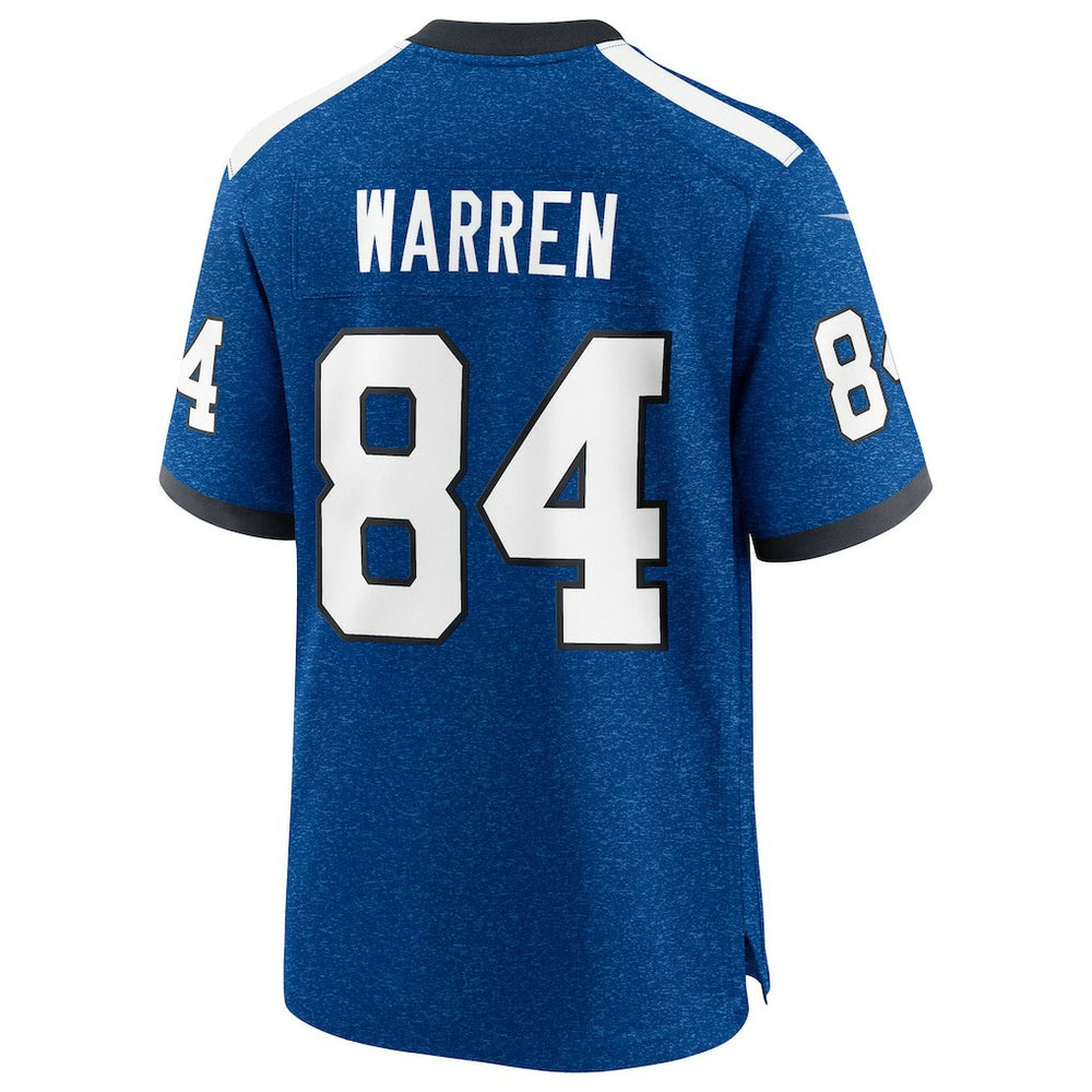 Tyler Warren Indianapolis Colts Alternate 2 Indiana Nights Game Jersey Heather Royal - Nike