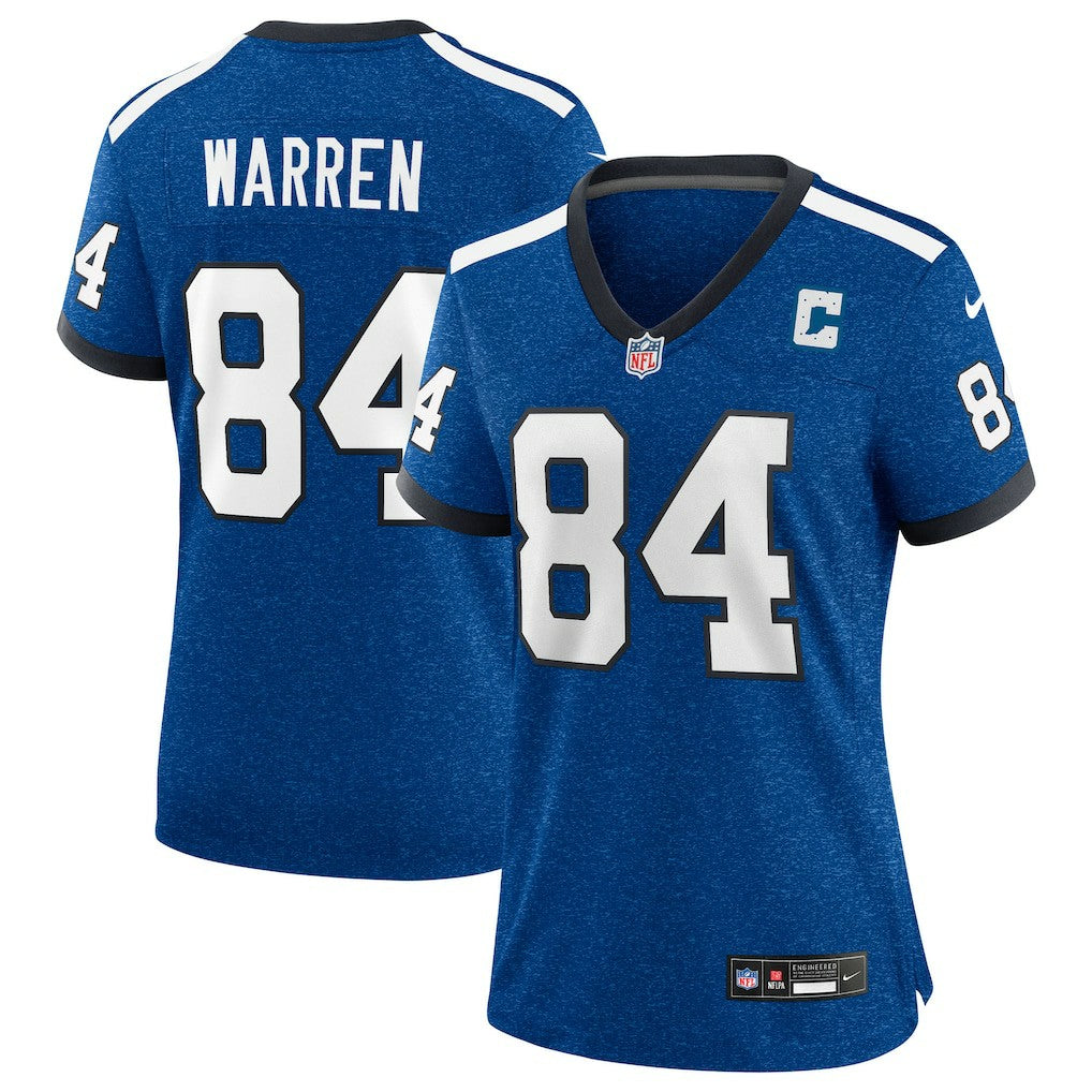 Tyler Warren Indianapolis Colts Women's Alternate 2 Indiana Nights Game Jersey Heather Royal - Nike