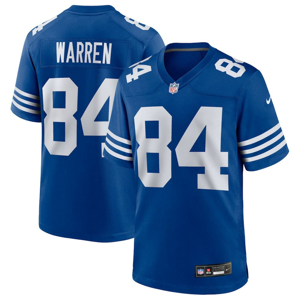 Tyler Warren Indianapolis Colts Alternate Game Jersey Royal - Nike