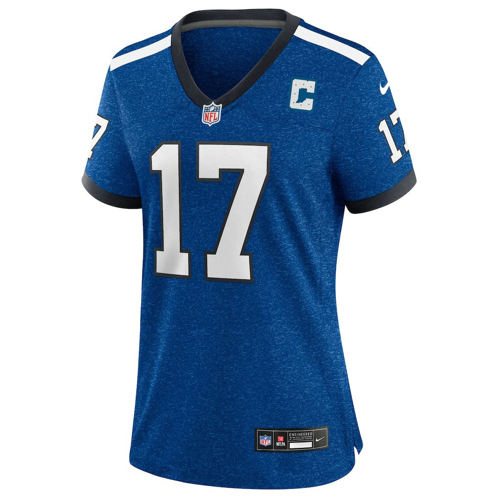 Daniel Jones Indianapolis Colts Women's Alternate 2 Indiana Nights Game Jersey Heather Royal - Nike