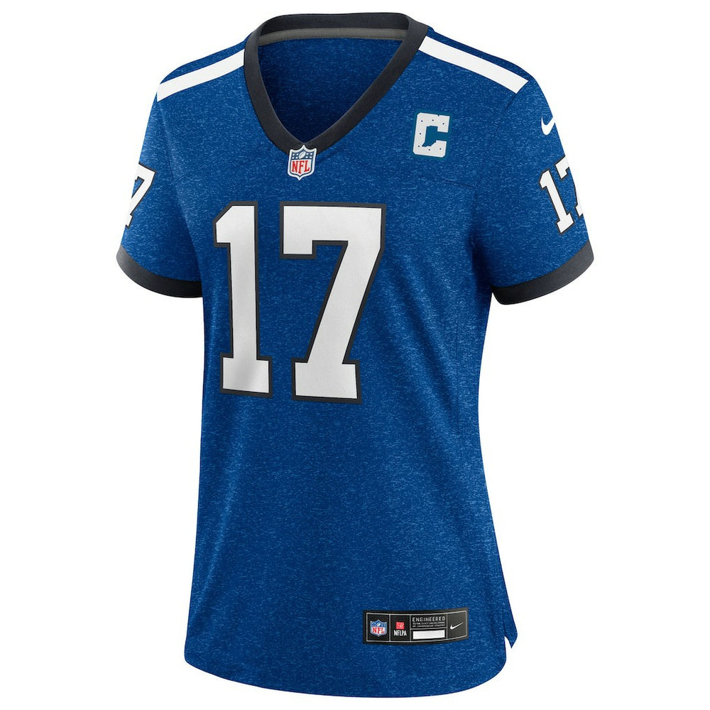 Daniel Jones Indianapolis Colts Women's Alternate 2 Indiana Nights Game Jersey Heather Royal - Nike