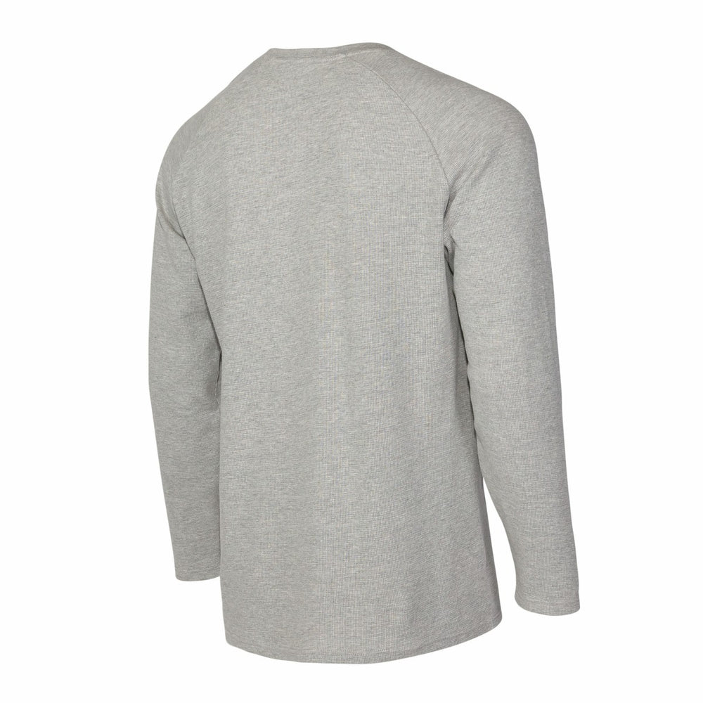 NBA - Minnesota Timberwolves Concepts Sport Hawthorn Thermal Knit Long Sleeve Henley T-Shirt - Gray