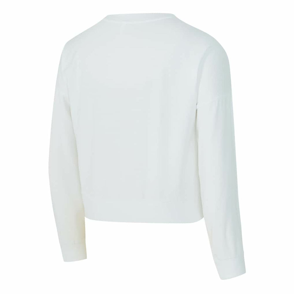 NBA - New York Knicks Concepts Sport Women's Laney Chenille Cropped Long Sleeve T-Shirt - White