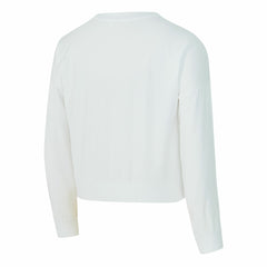 NBA - Los Angeles Lakers Concepts Sport Women's Laney Chenille Cropped Long Sleeve T-Shirt - White