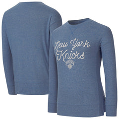 NBA - New York Knicks Concepts Sport Women's Rigor Long Sleeve Jersey T-Shirt - Royal