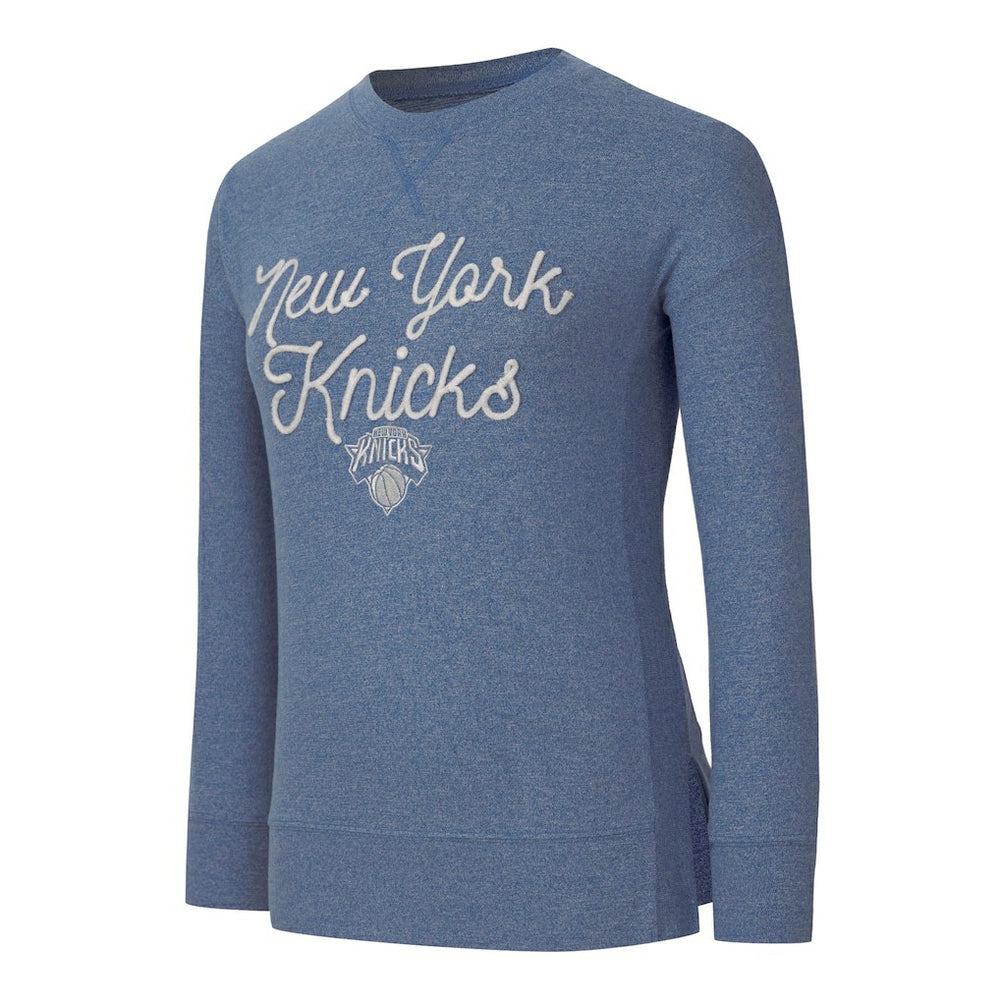 NBA - New York Knicks Concepts Sport Women's Rigor Long Sleeve Jersey T-Shirt - Royal