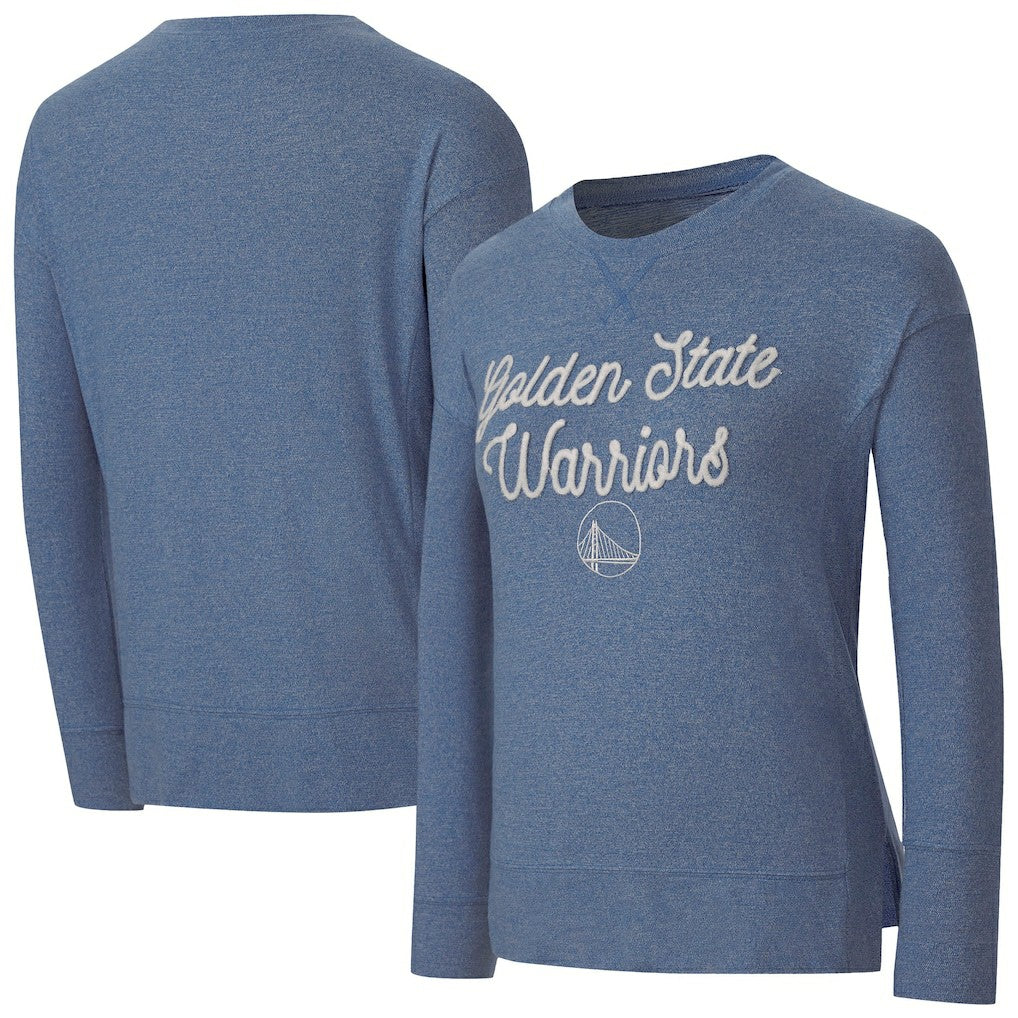 NBA - Golden State Warriors Concepts Sport Women's Rigor Long Sleeve Jersey T-Shirt - Royal