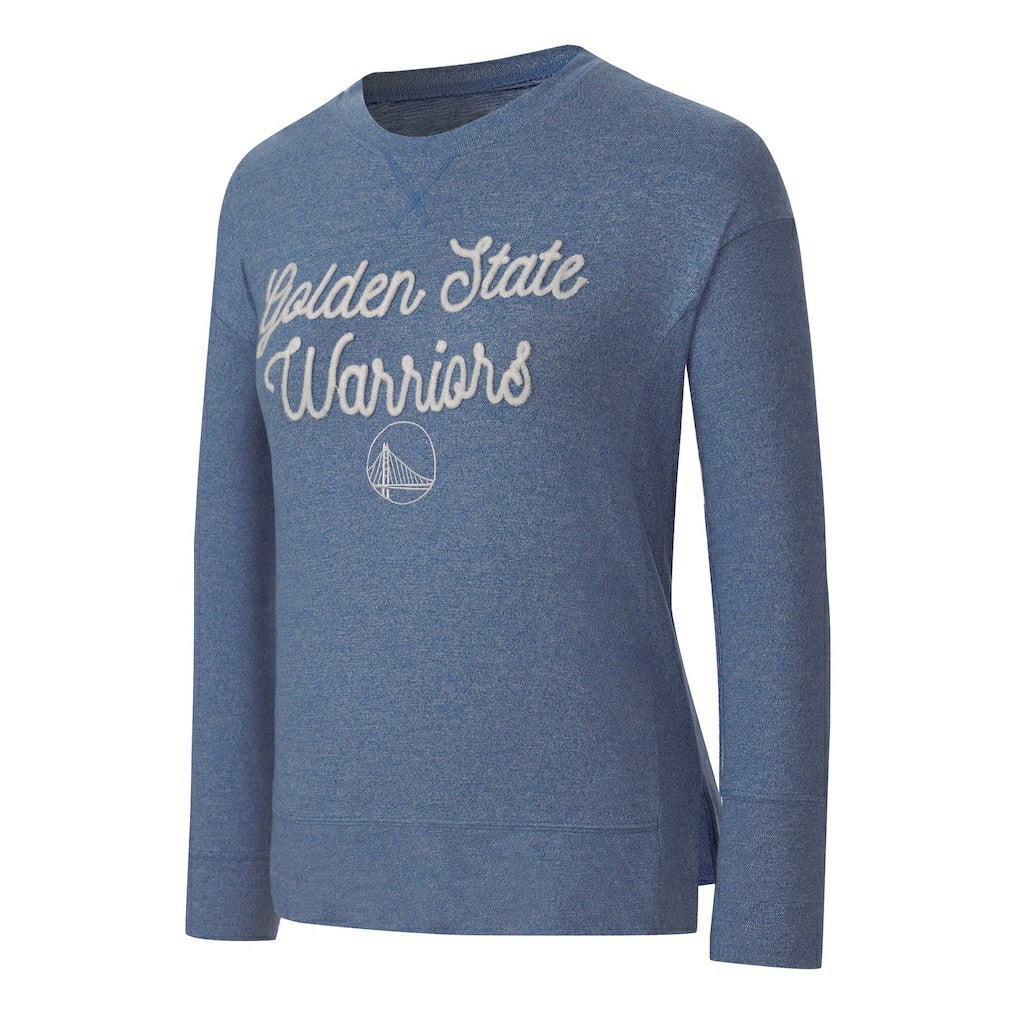 NBA - Golden State Warriors Concepts Sport Women's Rigor Long Sleeve Jersey T-Shirt - Royal