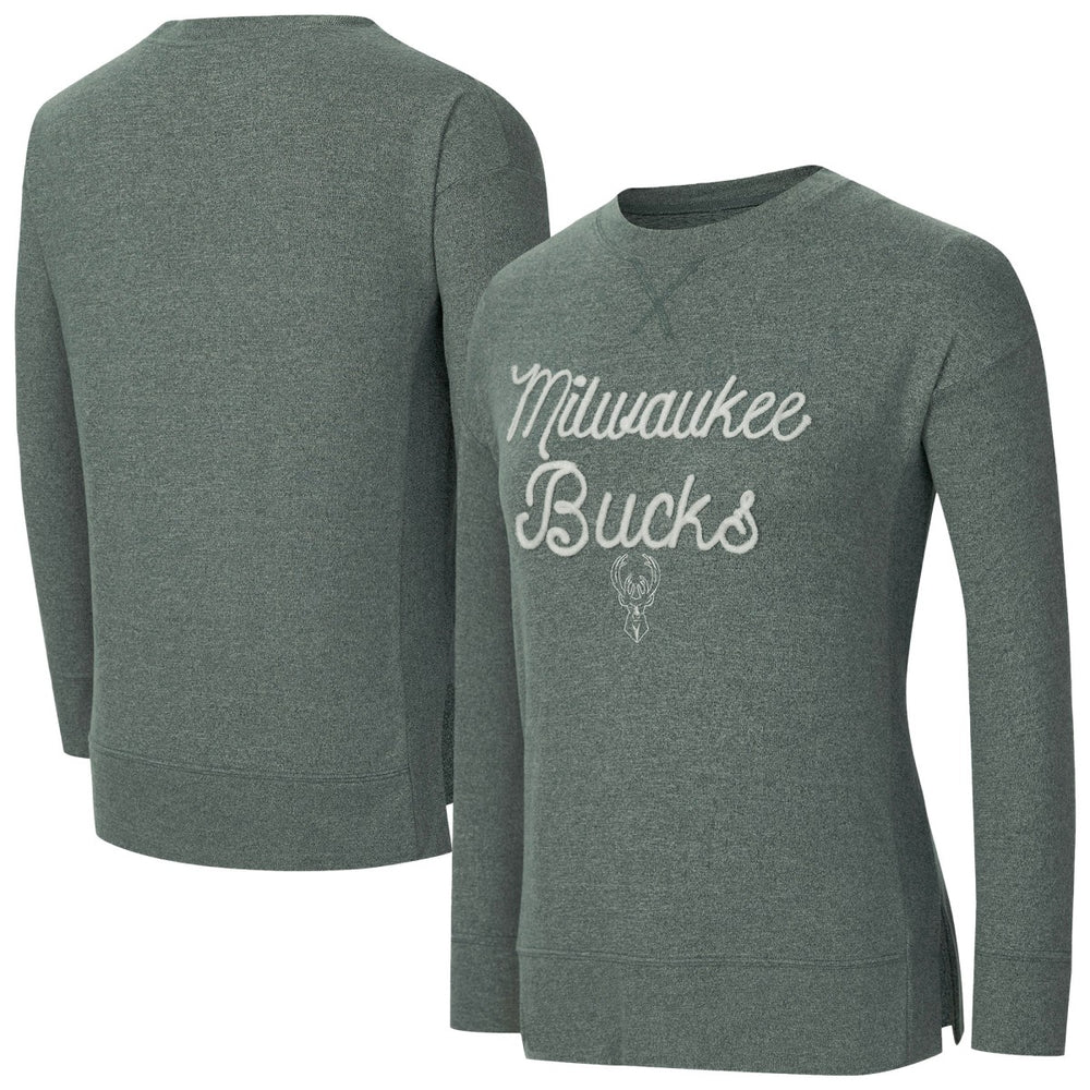 NBA - Milwaukee Bucks Concepts Sport Women's Rigor Long Sleeve Jersey T-Shirt - Hunter Green