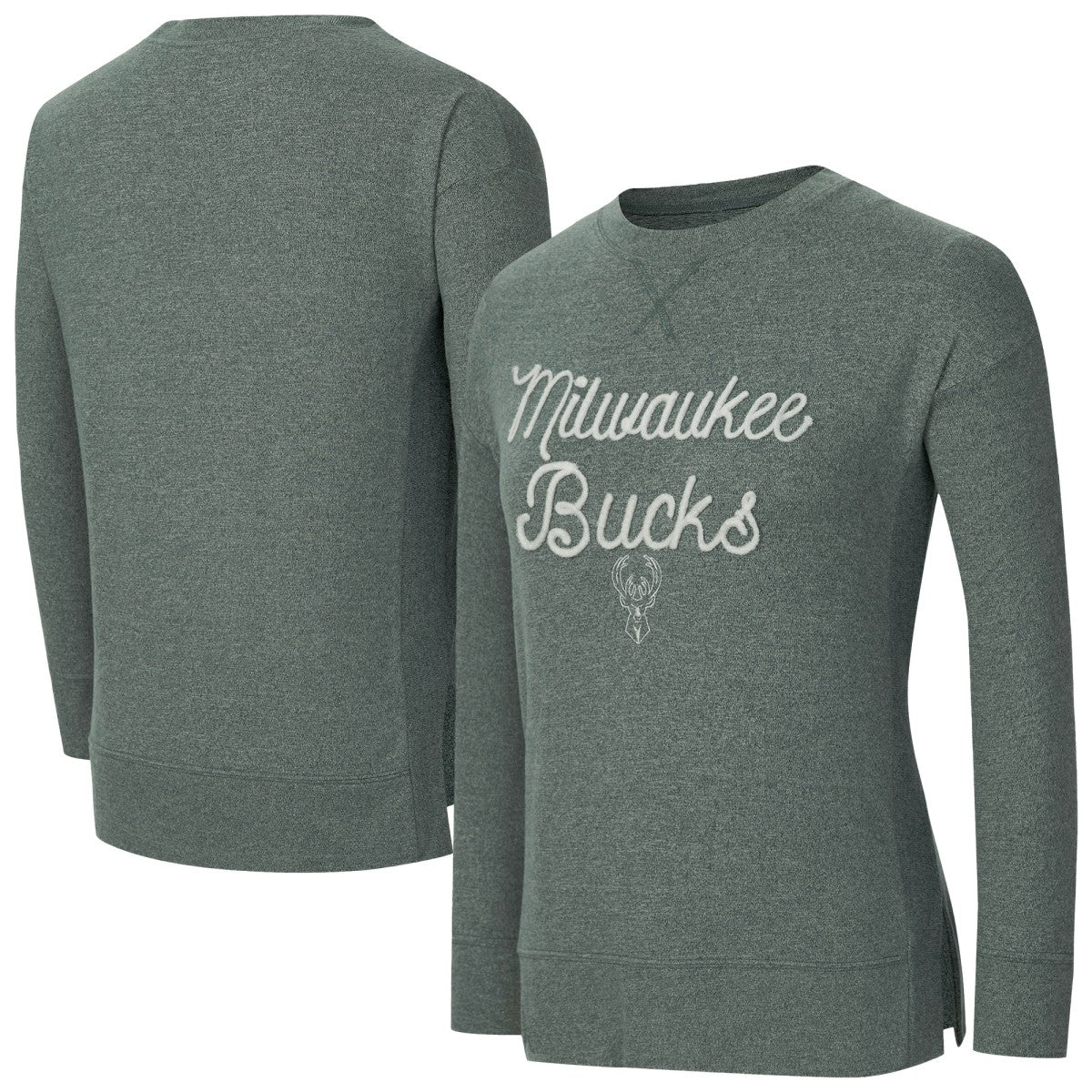 NBA - Milwaukee Bucks Concepts Sport Women's Rigor Long Sleeve Jersey T-Shirt - Hunter Green