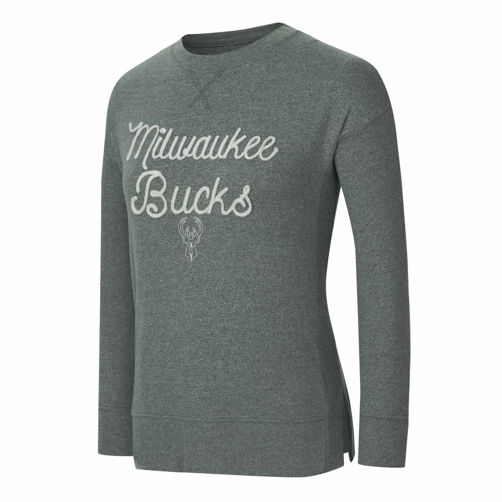 NBA - Milwaukee Bucks Concepts Sport Women's Rigor Long Sleeve Jersey T-Shirt - Hunter Green