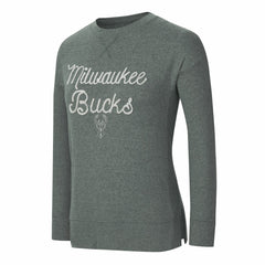 NBA - Milwaukee Bucks Concepts Sport Women's Rigor Long Sleeve Jersey T-Shirt - Hunter Green