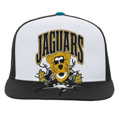 Jacksonville Jaguars Youth Team Mascot Snapback Hat White - Mitchell & Ness