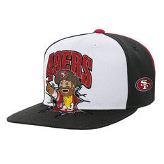San Francisco 49ers Youth Team Mascot Snapback Hat White - Mitchell & Ness