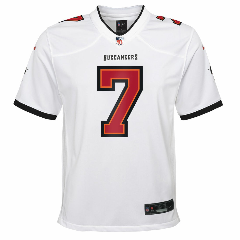 Bucky Irving Tampa Bay Buccaneers Youth White Game Jersey White - Nike