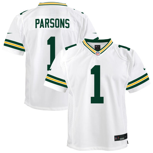 Micah Parsons Green Bay Packers Youth White Game Jersey - White | NFL Jerseys
