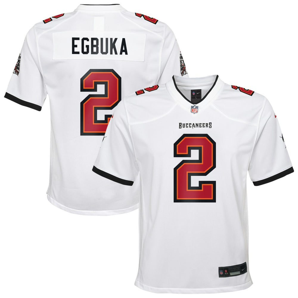 Emeka Egbuka Tampa Bay Buccaneers Youth White Game Jersey White - Nike