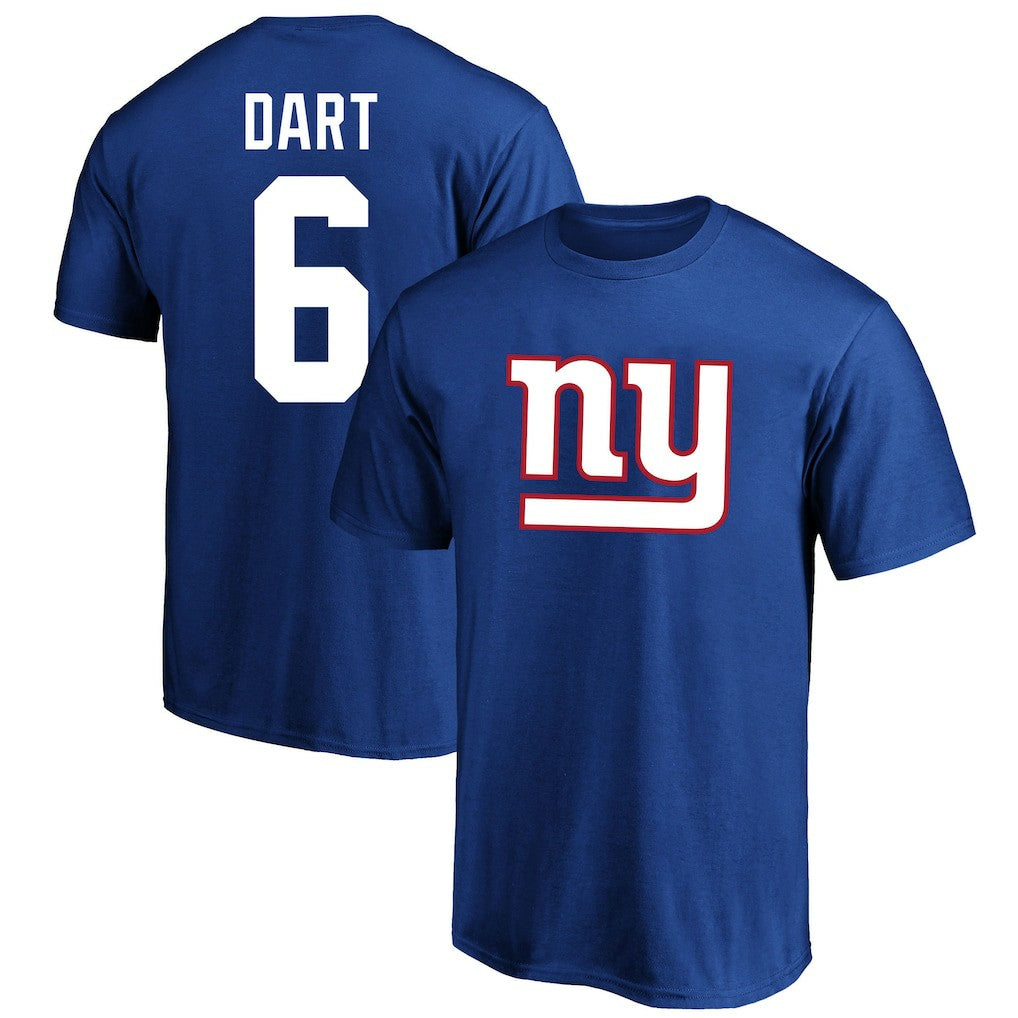 Jaxson Dart New York Giants Big & Tall Player Name & Number T-Shirt Royal - Fanatics